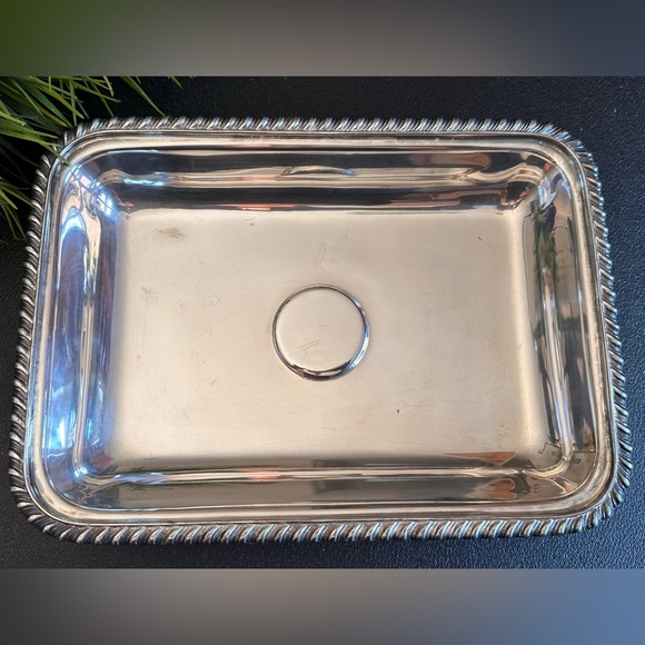Silver coated Rectangular Tray - Picture 2 of 8